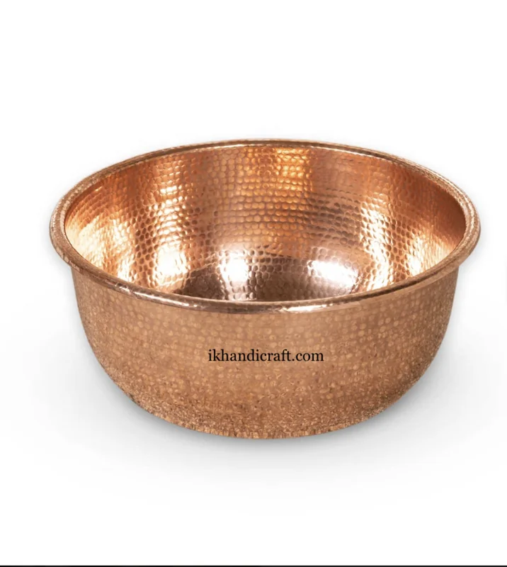 Solid Copper Foot Spa Bowl