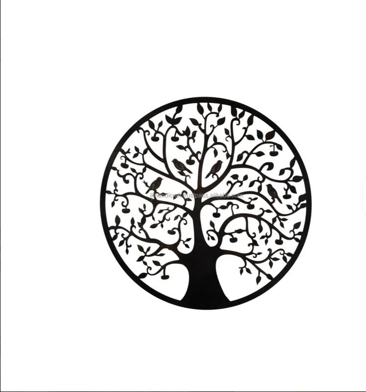 Tree of life rustic hanging metal wall art - Image 3