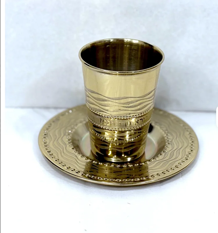 Gold Fruit of wine Stainless steel Kidding Cup set